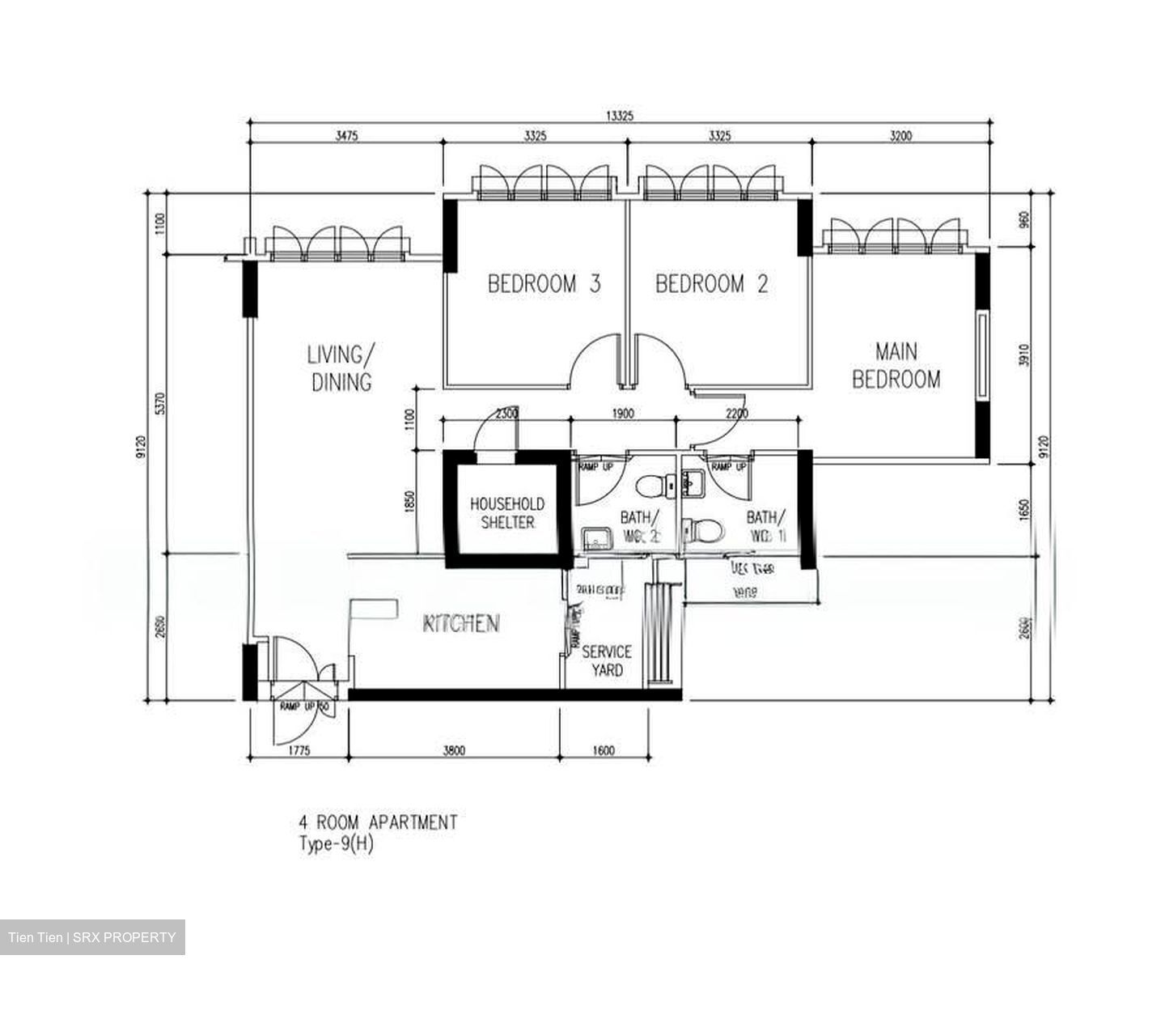 Blk 808C Ping Yi Greens (Bedok), HDB 4 Rooms #534608111